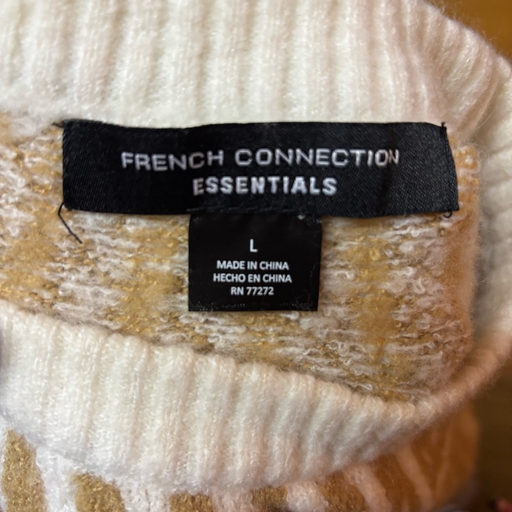 French Connection Essentials Wool Blend Fair Isle… - image 6